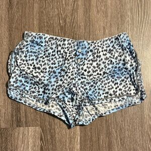 Victoria's Secret | Blue Leopard Print Women's Pajama Shorts